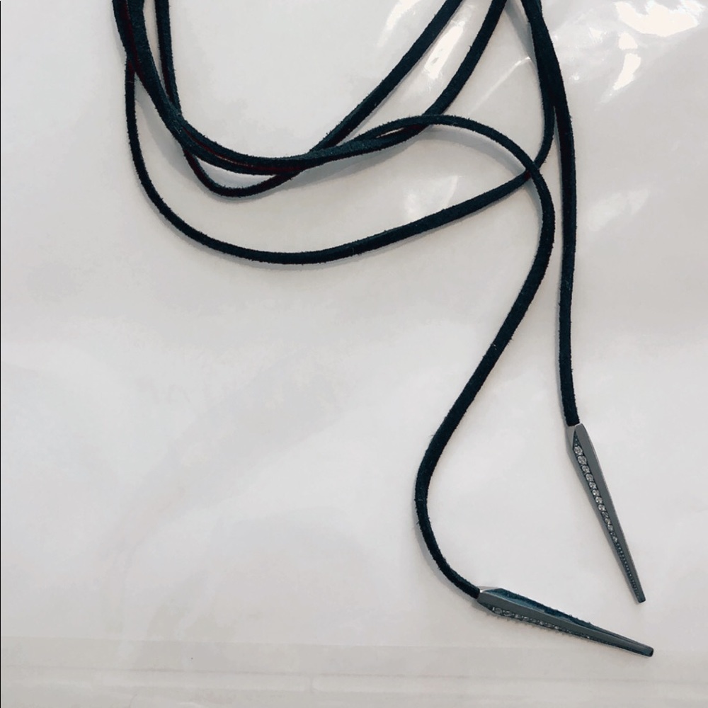 Kendra Scott black tie necklace!